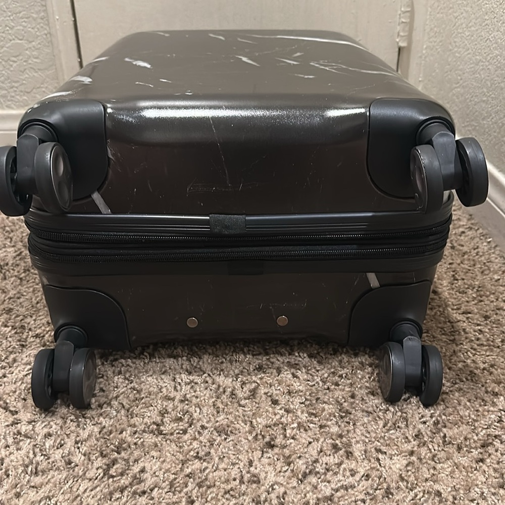 CALPAK Black Marble Carry On Rolling Suitcase - Picture 7 of 10